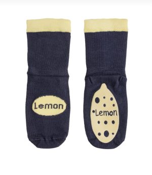 Pico Baby Kaydırmaz Tabanlı Limon Desenli Bambu Bebek Çorap